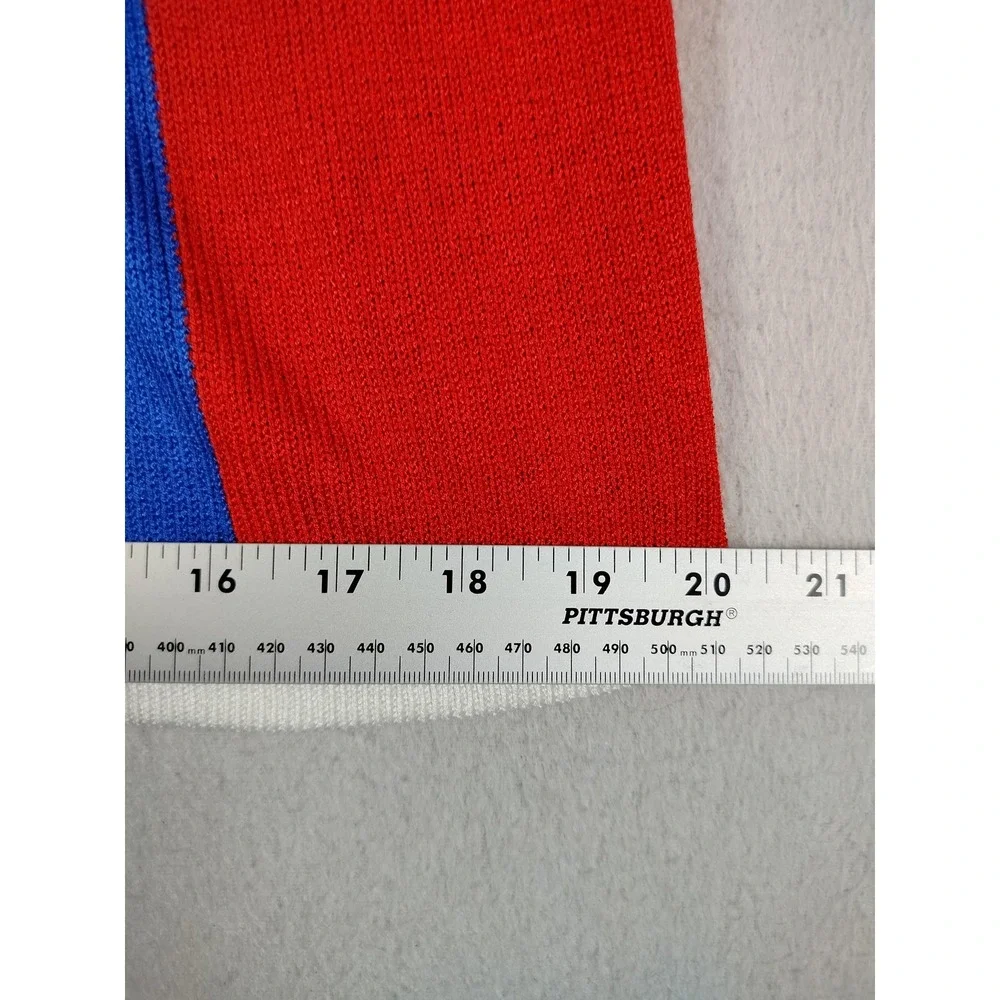 Vintage Eric Stevens Sweater Top Womens 8 Multicolor‎ Colorblock Cardigan 80s